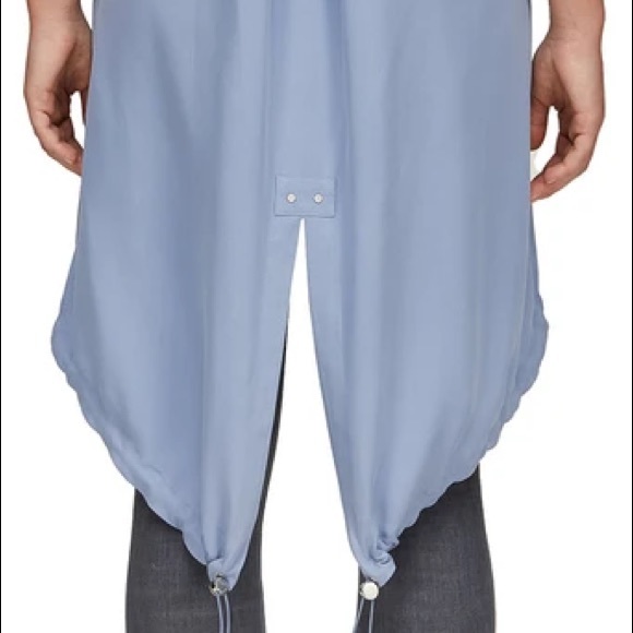 LIKE NEW - Soai & Kyle Sead Long Coat - Baby Blue - Picture 2 of 3